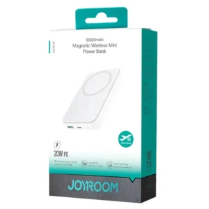 Joyroom 10000mAh  Mini Magnetic Wireless Power Bank white