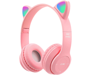 P47m Bluetooth P47m cat Headphones (pink)