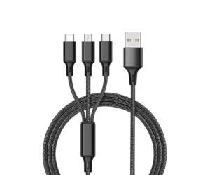 Multi-port USB 3*1 Fast Charging Cable 3 in 1 Fast Charger
