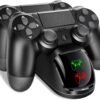 PS4 Controller Charger, PS4 Charging Dock Station for Playstation 4, DualShock 4 PS4 Controller Charger, USB Dobe PS4 Controller Charging Station for Playstation 4/ PS4 Slim / PS4 Pro/PS4 Controller